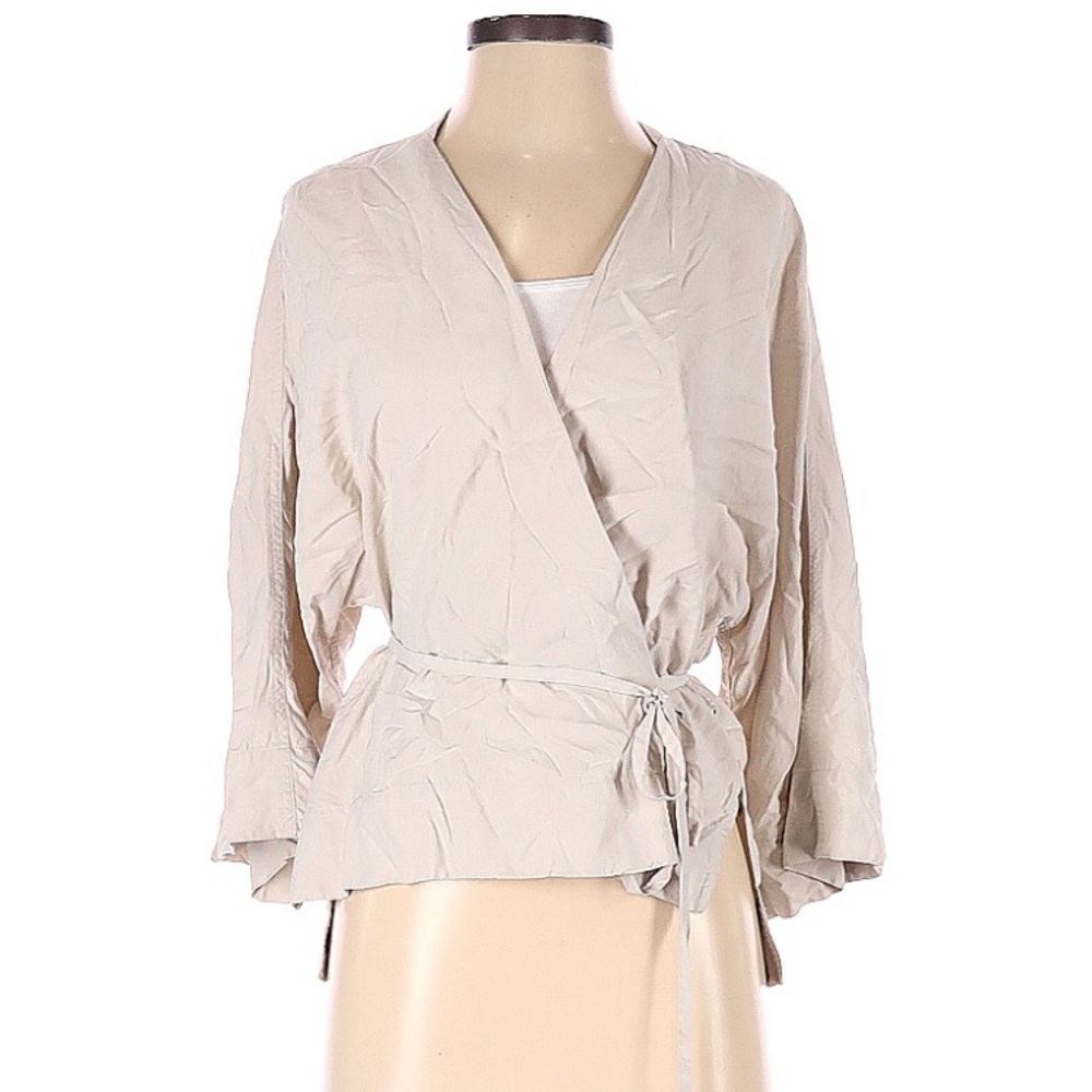 Babaton Silk Wrap Blouse